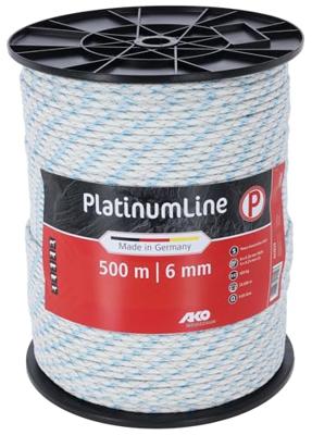 AKO platinumline afrasteringskoord 6mm 500m witblauw