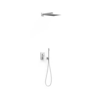 Regendoucheset Inbouw Tres Cuadro Exclusive Met Wandarm en Handdoucheset met Staafhanddouche Mat Wit Tres