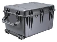 Peli 1660 Onverwoestbare Transport Koffer Met Uitschuifbaar Handvat En Wielen, Ip67 Water- En Stofdicht, Capaciteit: 160L, Gemaakt In Duitsland, Met Aanpasbaar Plukschuim, Kleur: Zwart - thumbnail