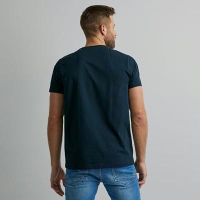 Pme Legend Short Sleeve R-neck Cotton Elastan Basic T-shirts 5073 - Sky Captain