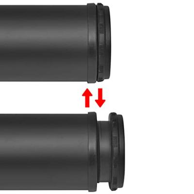 VidaXL Tafelpoten in hoogte verstelbaar zwart 710 mm 4 st