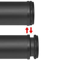 VidaXL Tafelpoten in hoogte verstelbaar zwart 710 mm 4 st - thumbnail