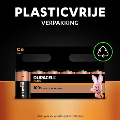 Duracell C Plus Alkaline 4x - thumbnail