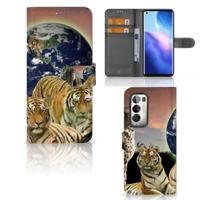 OPPO Find X3 Neo 5G | Telefoonhoesje | Met pasjeshouder | Roofdieren - thumbnail