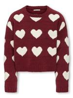 Kids ONLY winter sweater meisjes - paars - KogSus - regular fit, gebreid - thumbnail