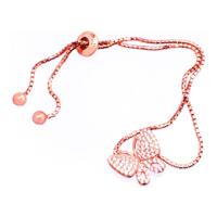 Armband Folli Follie 3B17S049RC Roze 12 cm - thumbnail