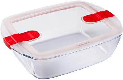 Pyrex Schaal met deksel 2,5L 28x20x8cm Pyrex Schaal met deksel 2,5L 28x20x8cm