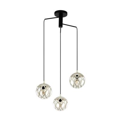 Eglo Decoratieve hanglampMirtazza 3-lichts zwart met creme - 99073