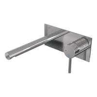 BRAUER Stripe Inbouw Wastafelmengkraan - rechte uitloop en afdekplaat model A1 - chroom 5-CE-330 - thumbnail