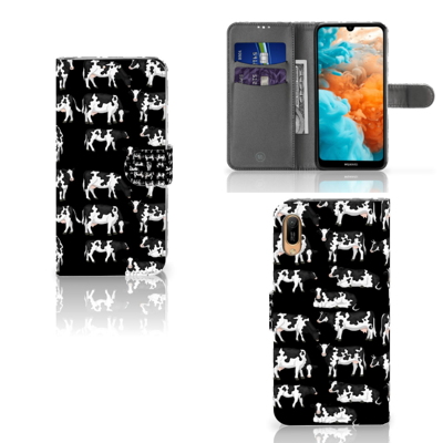Huawei Y6 (2019) | Telefoonhoesje | Met pasjeshouder | Koetjes