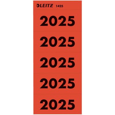 Rugetiket leitz 2025 rood 100 stuks