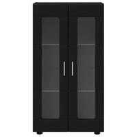 Dressoir met plank Zwart 55,5 x 29 x 100 cm Bewerkt hout - thumbnail