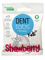Denttabs Tandpasta tabletten - zonder fluor - aardbei - thumbnail