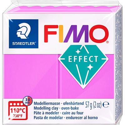 Fimo effect boetseerklei neon paars, 57gr