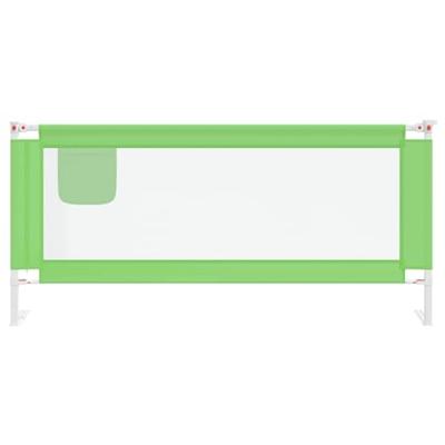 VidaXL Bedhekje peuter 200x25 cm stof groen