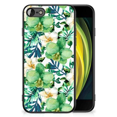 iPhone SE 2022 | SE 2020 | 7/8 Bloemen Hoesje Orchidee Groen iPhone SE 2022 | SE 2020 | 7/8 Bloemen Hoesje Orchidee Groen