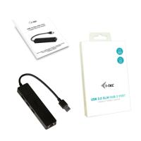 I-tec U3GL3SLIM USB 3.0 (3.1 Gen 1) Type-A Zwart hub & concentrator - thumbnail