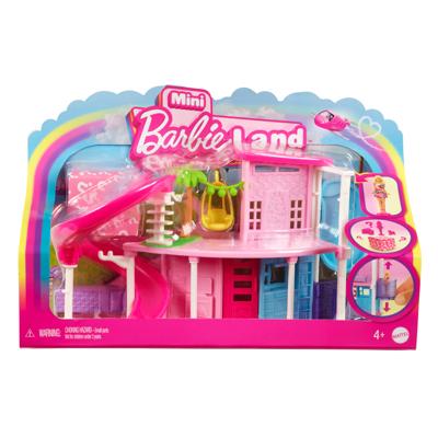 BARBIE Mini Barbieland minipoppenhuis - droomhuis met verrassingsminipopje - willekeurig model