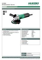 HiKOKI haakse slijpmachine - G13SR4YGZ - ∅125mm - 730W - thumbnail