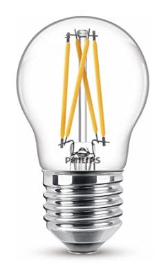Philips LED 871951432441100 LED-lamp Energielabel D (A - G) E27 Kogel 3.4 W = 40 W Warmwit (Ø x h) 45 mm x 78 mm Dimbaar (dim to warm) 1 stuk(s)