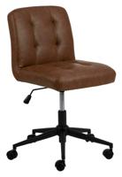 Bendt Bureaustoel 'Lennix' PU, kleur Donkerbruin - thumbnail