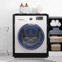 Wasmachinekast met opslag Zwart eiken 70.5 x 71.5 x 91.5 cm - thumbnail