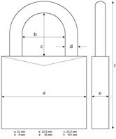 ABUS 11886 Hangslot Cijferslot - thumbnail
