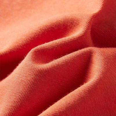 Kindershirt met lange mouwen kattenprint 128 oranjebruin