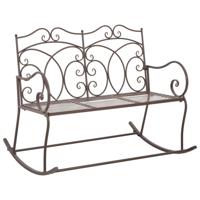 Tuinbank 104 cm ijzer antiekbruin - thumbnail