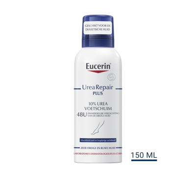 Eucerin UreaRepair 10% Urea Voetschuim Zeer Droge en Ruwe Huid 150ml