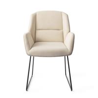 Jesper Home Eetkamerstoel 'Myoko' Cross Black, kleur Sandy Hill - thumbnail