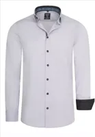 RustyNeal - Herenoverhemd - Grijs - Harde Kraag - Katoen - thumbnail