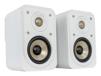 Polk Audio Signature Elite ES10 Surround Speakers met Hoge Resolutie, Wall-Mountable Satellietluidsprekers voor Thuisbioscoop, Dolby Atmos en DTS:X Compatibel (Set van 2) - Wit