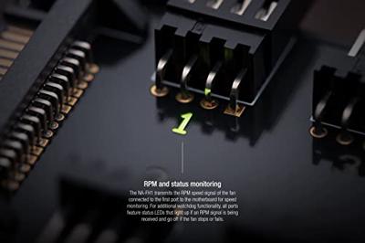 Noctua NA-FH1 PC-ventilatorcontroller Aantal kanalen: 8 Incl. ventilatorcontroller