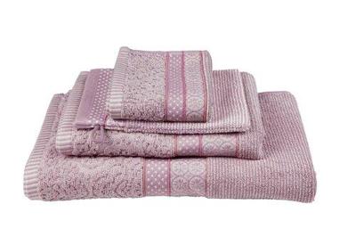 Pip Studio Pip Studio Soft Zellige douchelaken Lila 70x140 cm