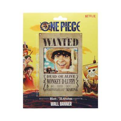 One Piece Wall Banner Luffy Wanted 120 x 85 cm One Piece Wall Banner Luffy Wanted 120 x 85 cm