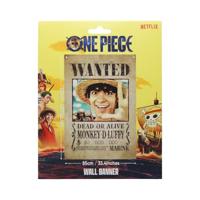 One Piece Wall Banner Luffy Wanted 120 x 85 cm - thumbnail