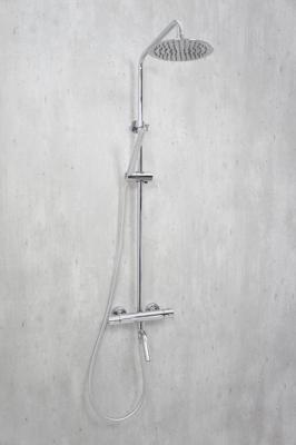 Caral thermostatische bad opbouwset Chroom Coating Caral thermostatische bad opbouwset Chroom Coating