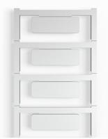 Weidmüller 1111260000 CC 15/45 K MC NE GE Apparaatmarkering Montagemethode: Plakken Markeringsvlak: 15 x 45 mm Geel Aantal markeringen: 40 40 stuk(s) - thumbnail