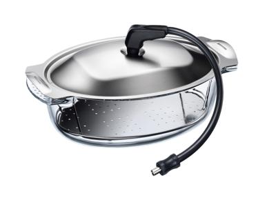 Electrolux S.STEAMKIT ovenonderdeel & -accessoire Zwart, Roestvrijstaal, Transparant Glas, Roestvrijstaal Stoomset