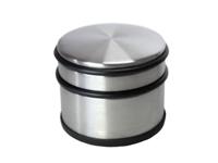 Deurstopper Ø9x7,5cm mat staal - thumbnail