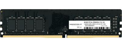 Innovation IT 3200 8GB CL16-18-18 1.35V LD 8-Chip Werkgeheugen voor desktop DDR4 8 GB 1 x 8 GB 3200 MHz 288-pins DIMM Inno8G3200S Innovation IT 3200 8GB CL16-18-18 1.35V LD 8-Chip Werkgeheugen voor desktop DDR4 8 GB 1 x 8 GB 3200 MHz 288-pins DIMM Inno8G3200S