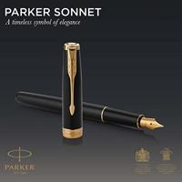 Vulpen Parker Sonnet black lacquer GT fijn - thumbnail