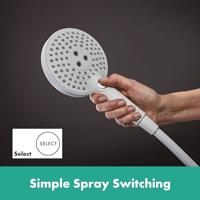 Hansgrohe Handdouche Raindance Select S PowderRain 120 3jet Mat Wit - thumbnail