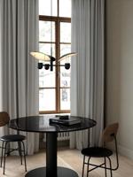 Hanglamp verstelbare kappen zwart wit &apos;DFTP Fabiola&apos; - thumbnail