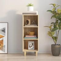 Dressoir 34,5x32,5x90 cm bewerkt hout sonoma eikenkleurig - thumbnail