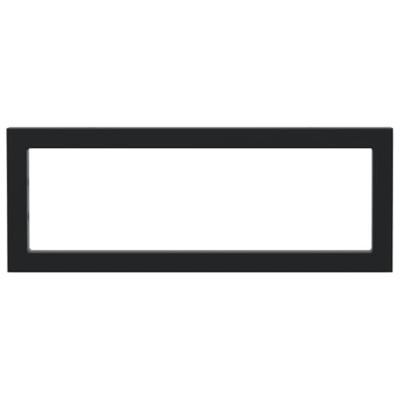 Wandbeugels voor wasbak 2 st rechthoekig staal zwart