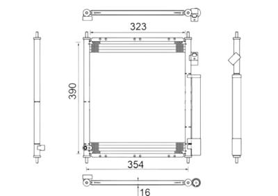 Condensor, airconditioning AC387000S