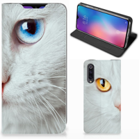 Xiaomi Mi 9 | Hoesje maken | Witte Kat - thumbnail