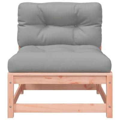 Tuinbank zonder armleuningen met kussens en voetenbank